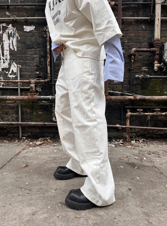 JEANS BAGGY PERÙ WHITE