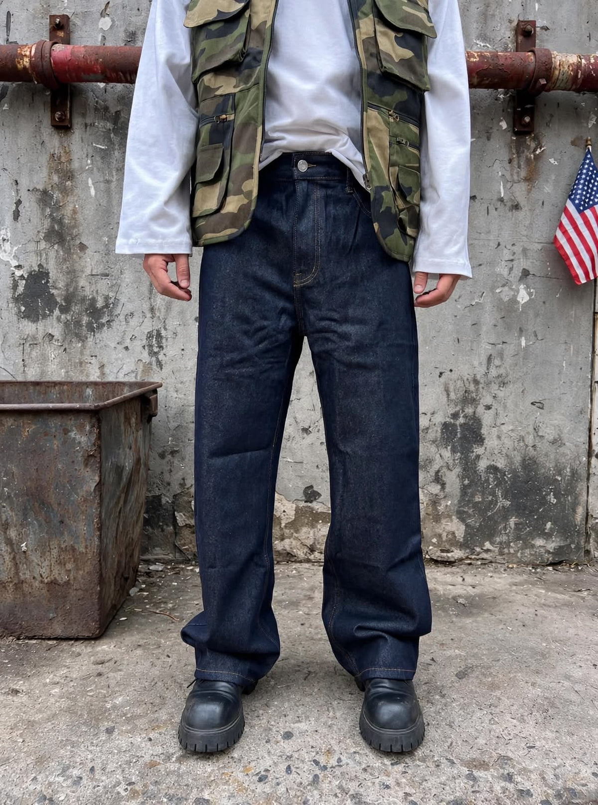 JEANS BAGGY CLEAN DENIM