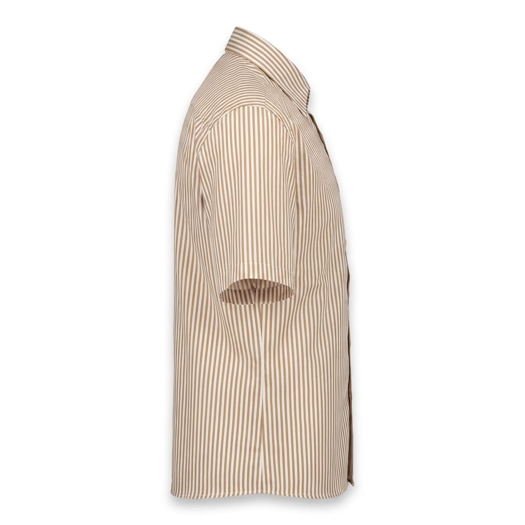 CAMICIA RIGATA TABACCO