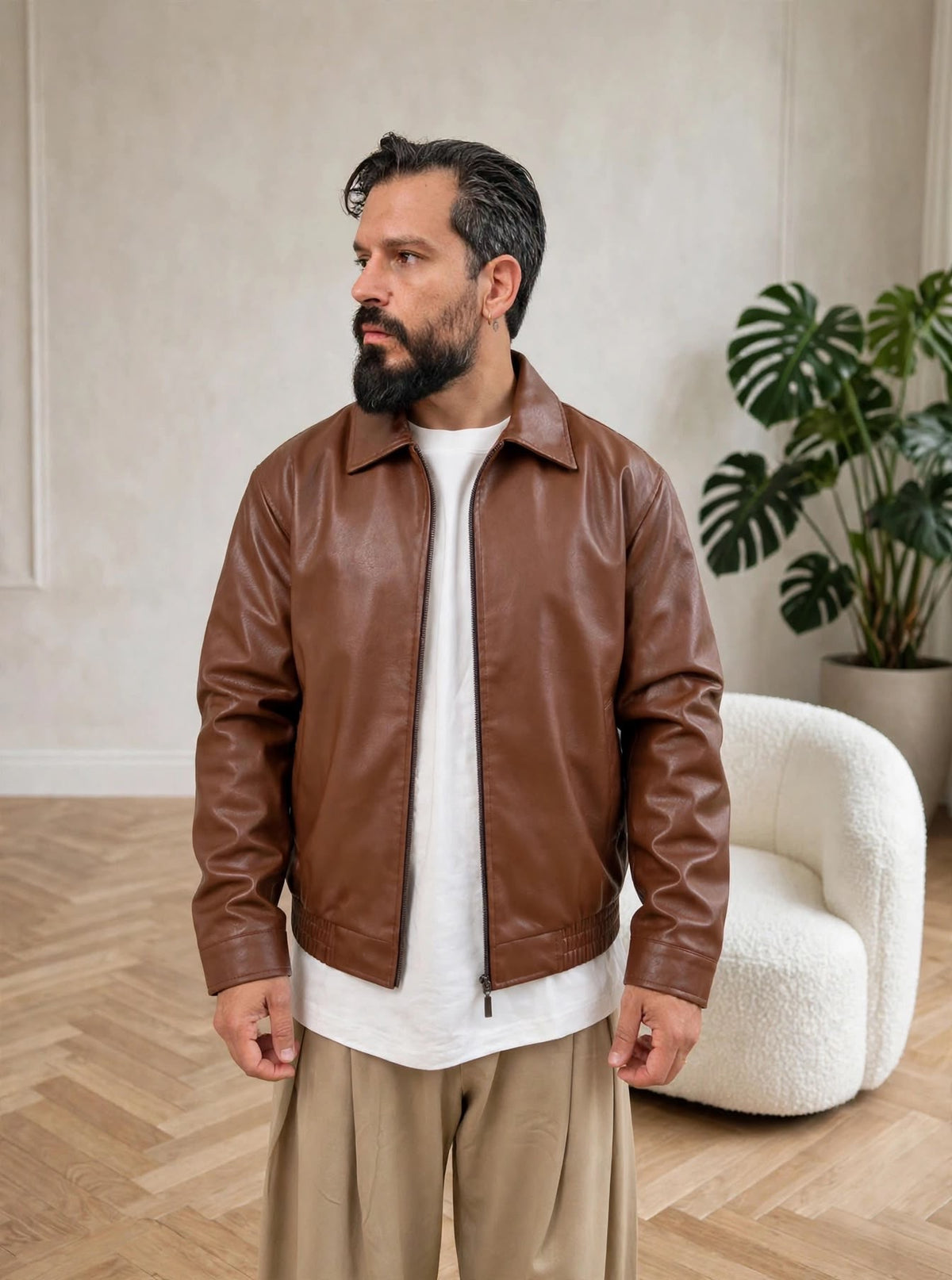 JACKET ECO MARRONE