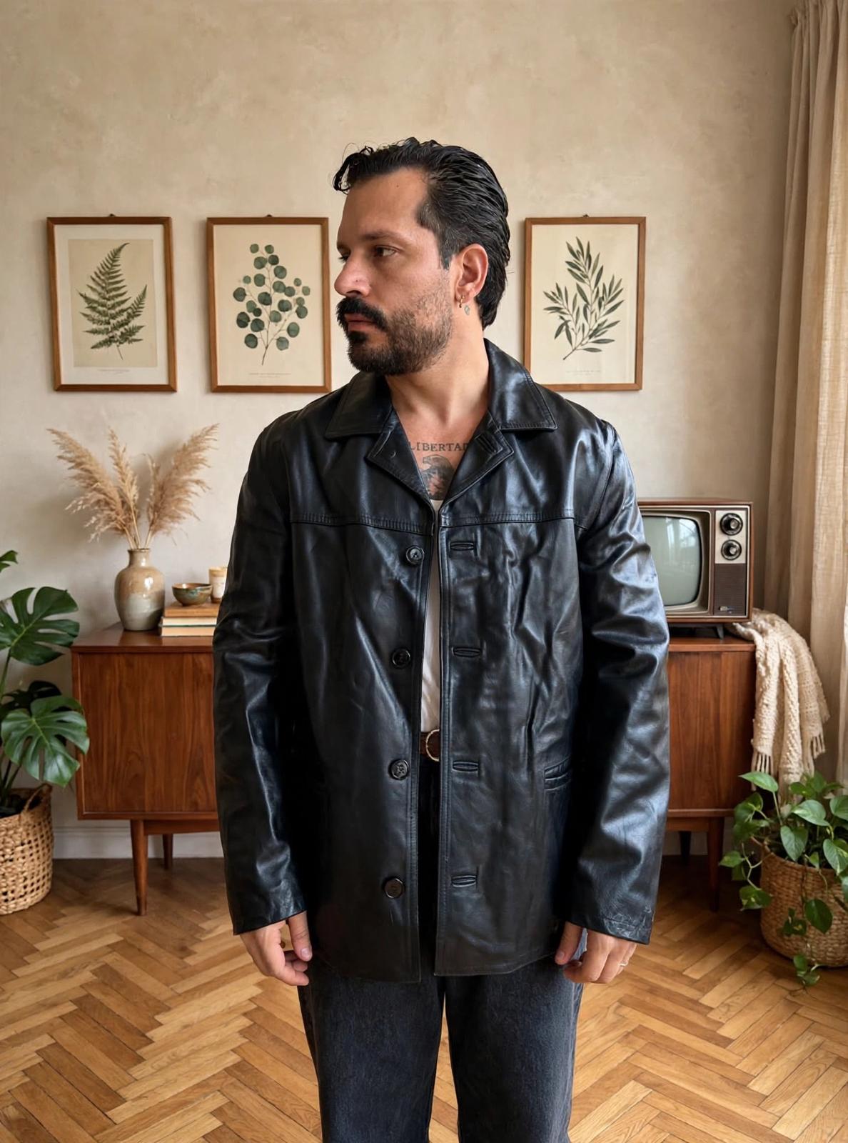 JACKET PELLE NERO N2