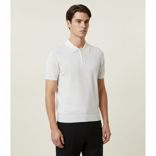 POLO IN FILO BIANCA