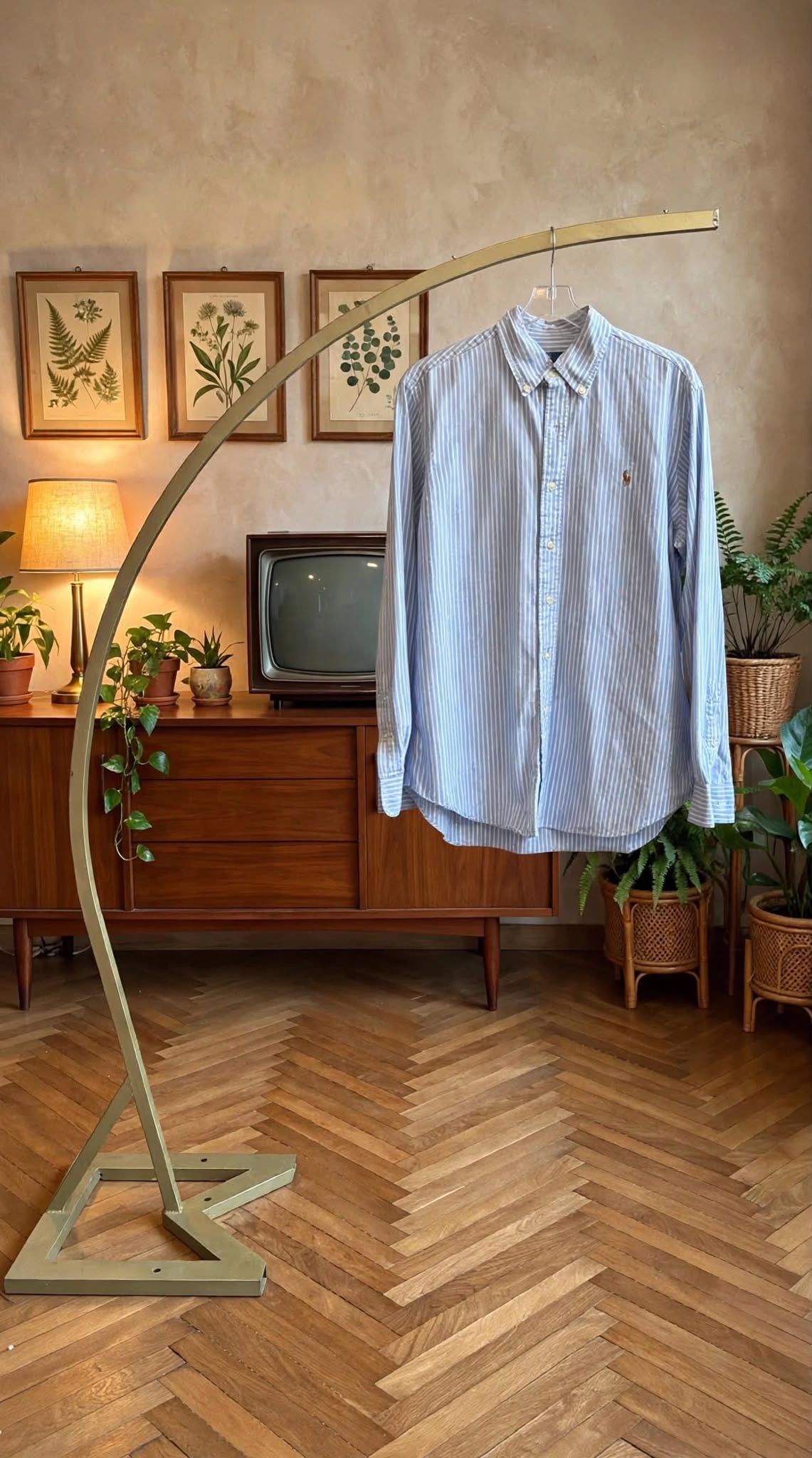 CAMICIA RALPH LAUREN AZZURRA RIGATA