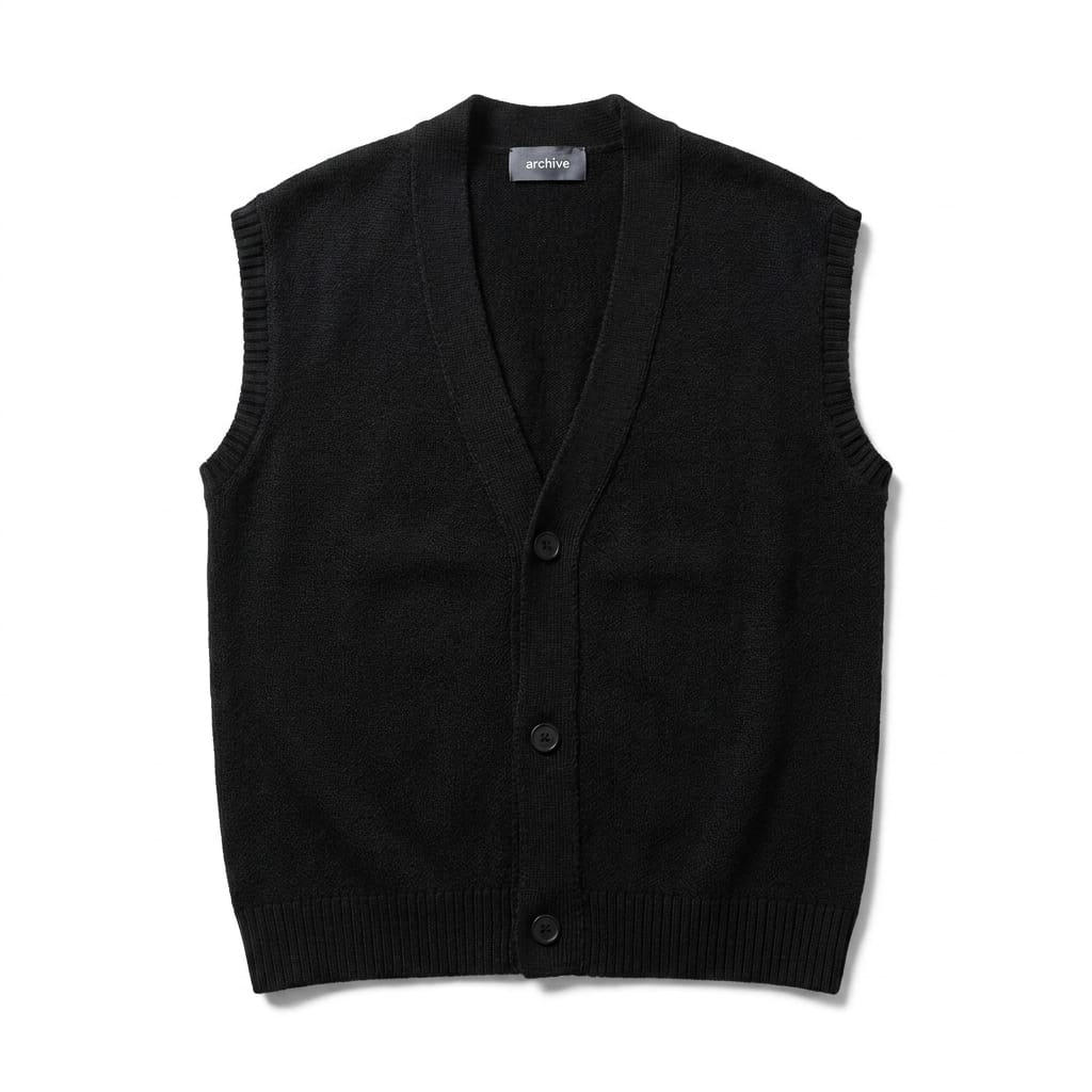 GILET IN MAGLIA NERO