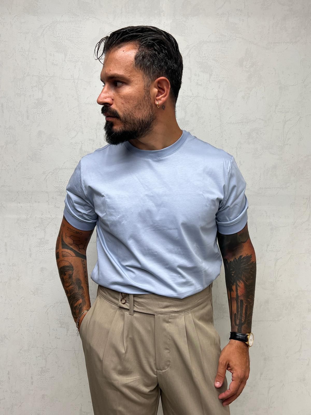 t shirt filo di scozia