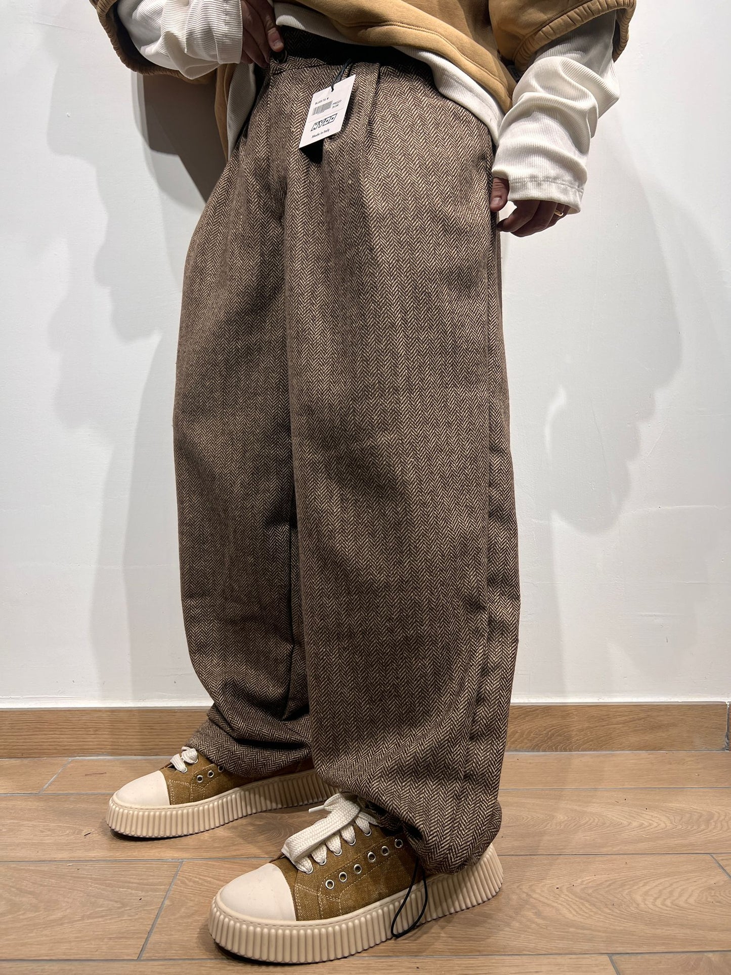 pantalone spigato hydo