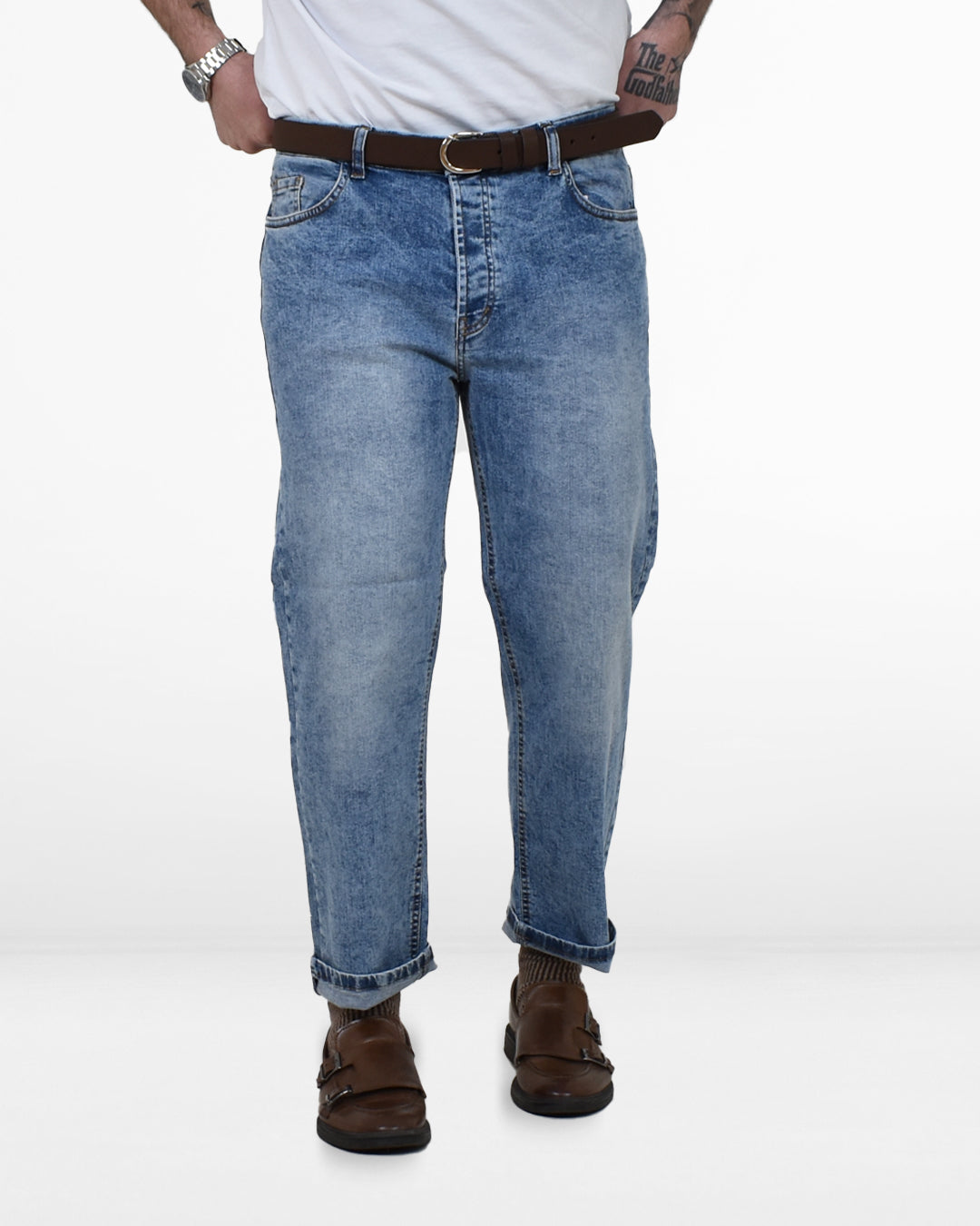 Jeans marmorizzato