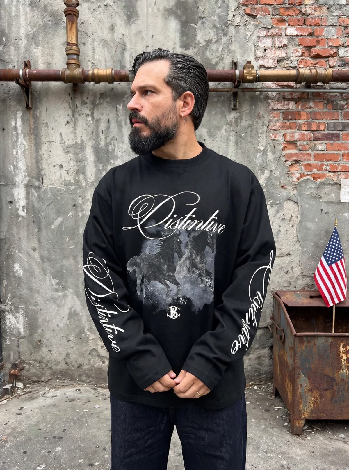 LONGSLEEVE DISTINTIVE NERA