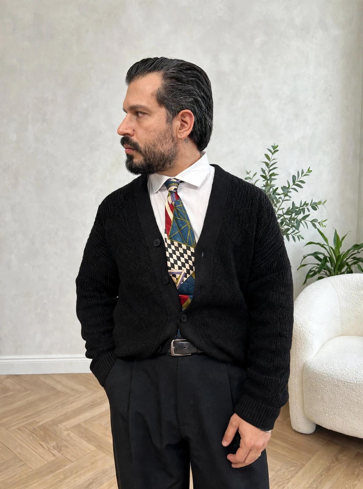 CARDIGAN DAMON NERO