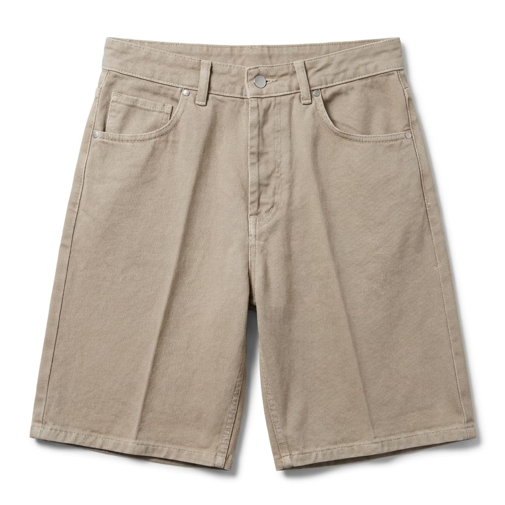 BERMUDA JEANS REGULAR BEIGE