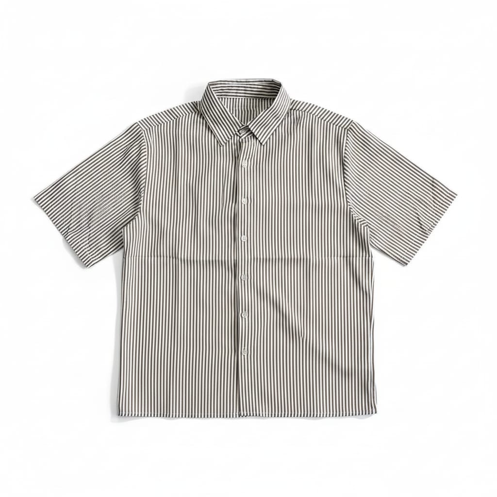 CAMICIA RIGATA TABACCO