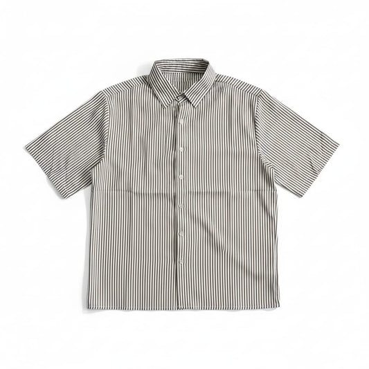 CAMICIA RIGATA TABACCO