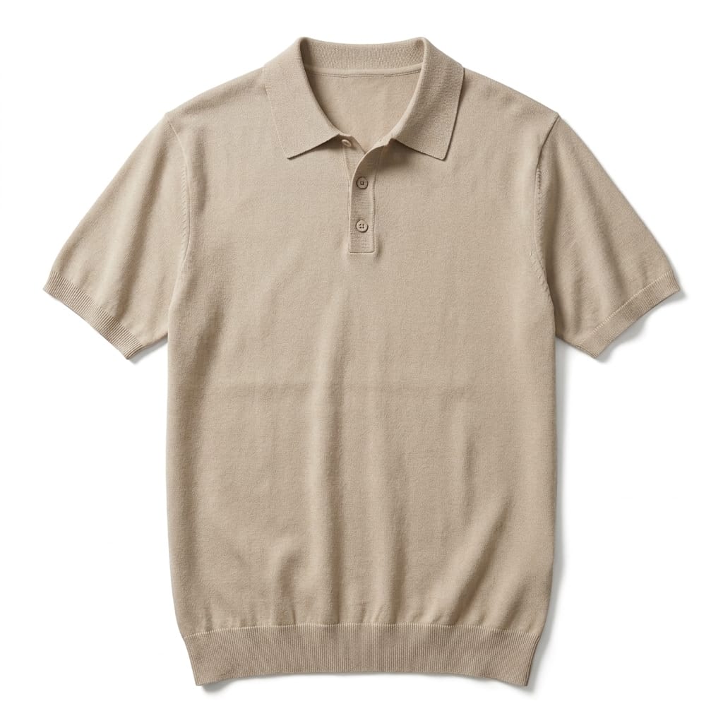 POLO IN FILO BEIGE