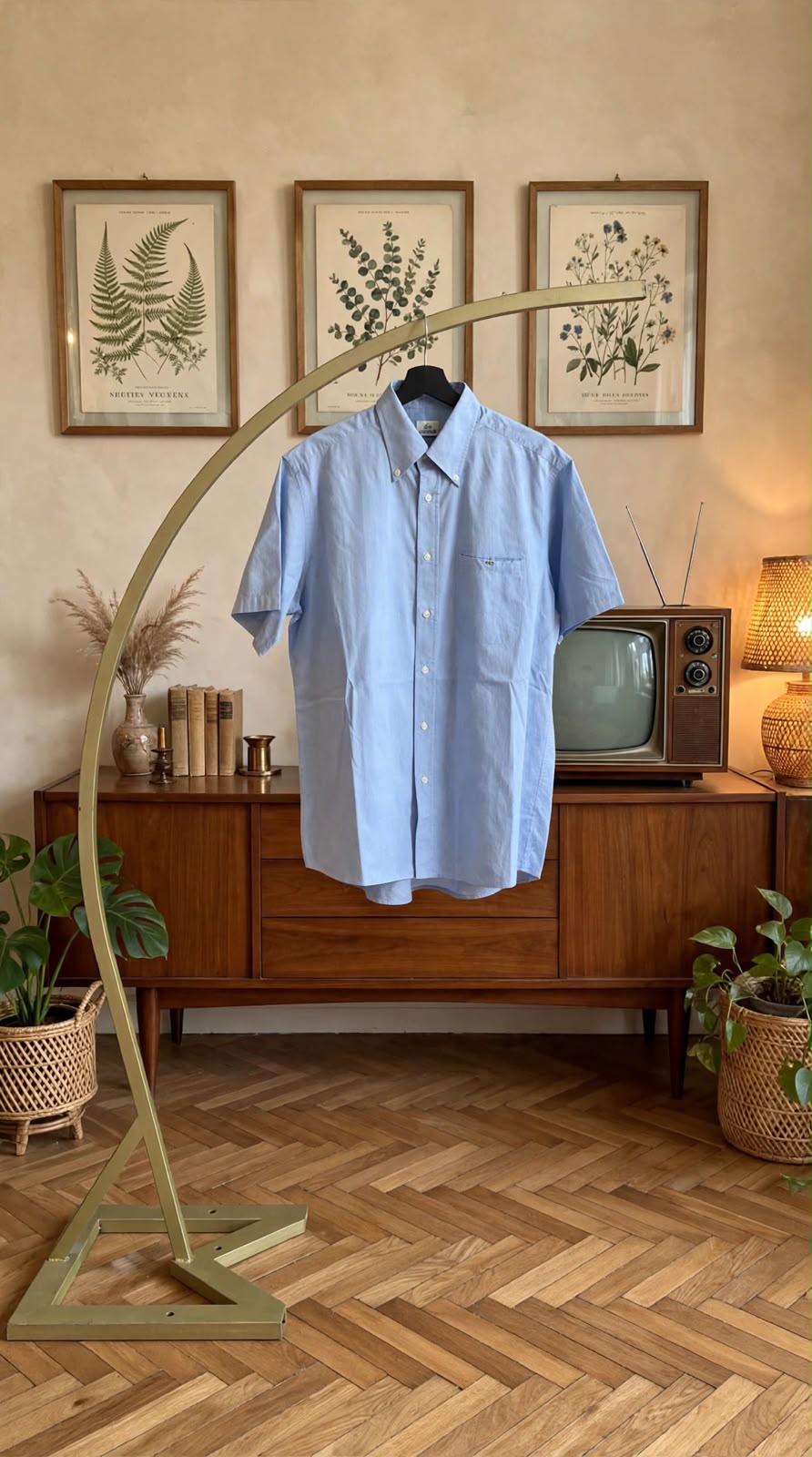 CAMICIA LACOSTE AZZURRA