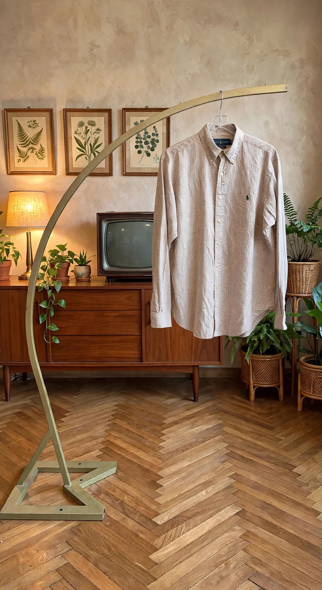 CAMICIA RALPH LAUREN QUADRI BEIGE