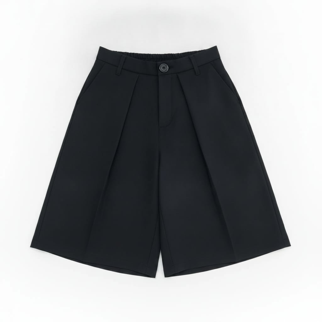 BERMUDA CON PINCES NERO