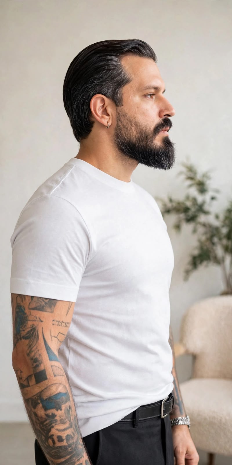 T-SHIRT FILO DI SCOZIA PREMIUM BIANCA