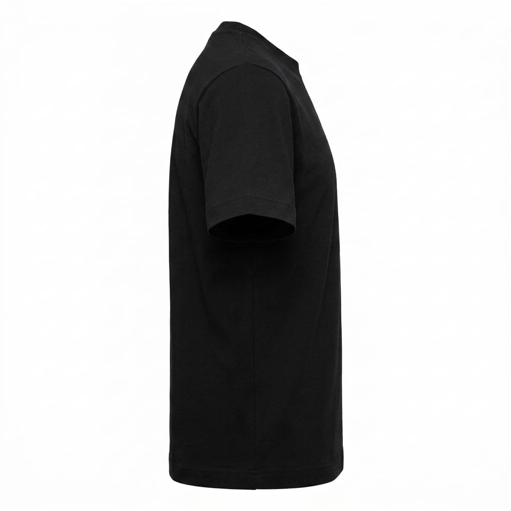 T-SHIRT FILO DI SCOZIA PREMIUM NERA