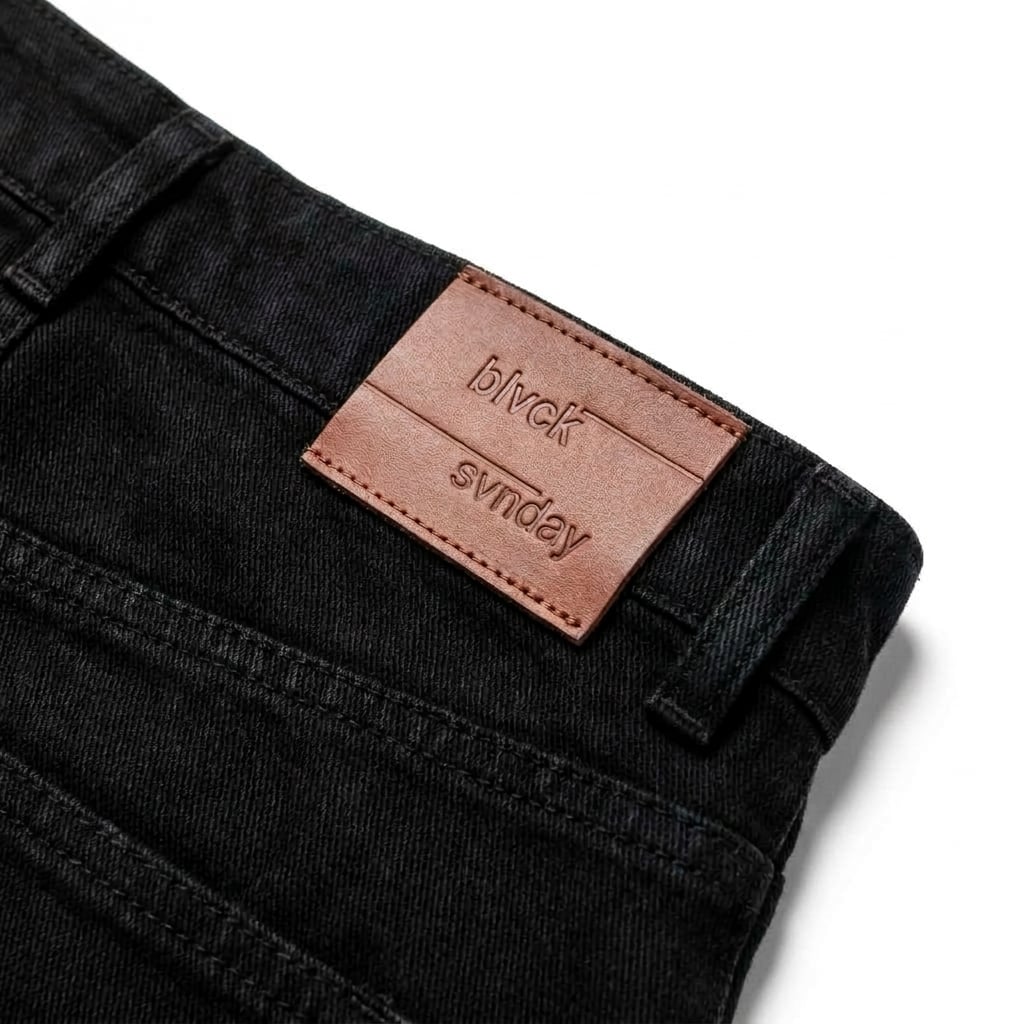 BERMUDA JEANS REGULAR NERO