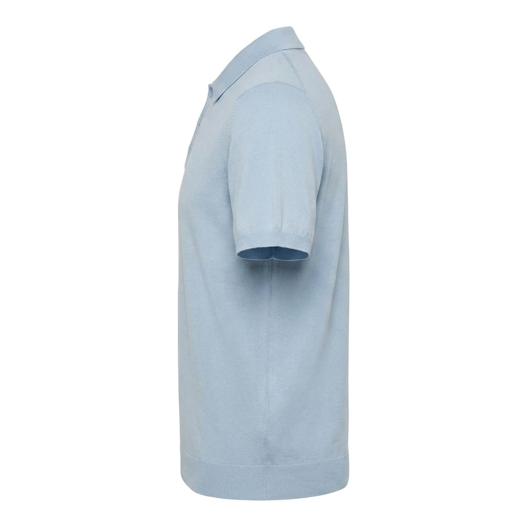 POLO IN FILO AZZURRA