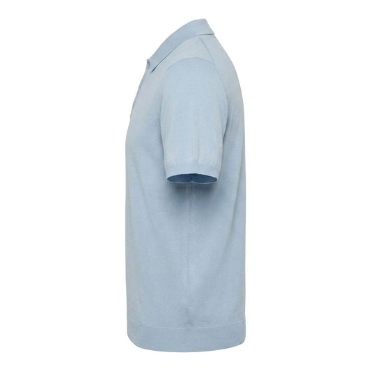 POLO IN FILO AZZURRA
