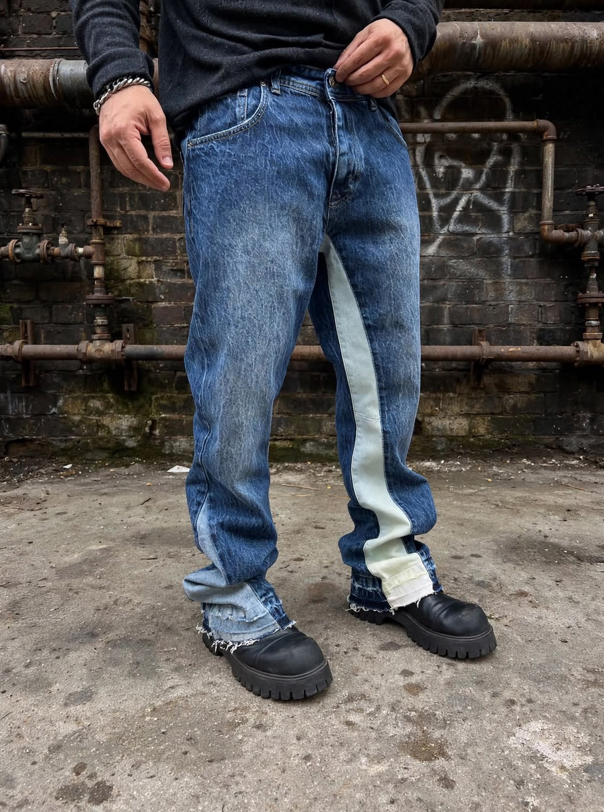JEANS FLARED DENIM