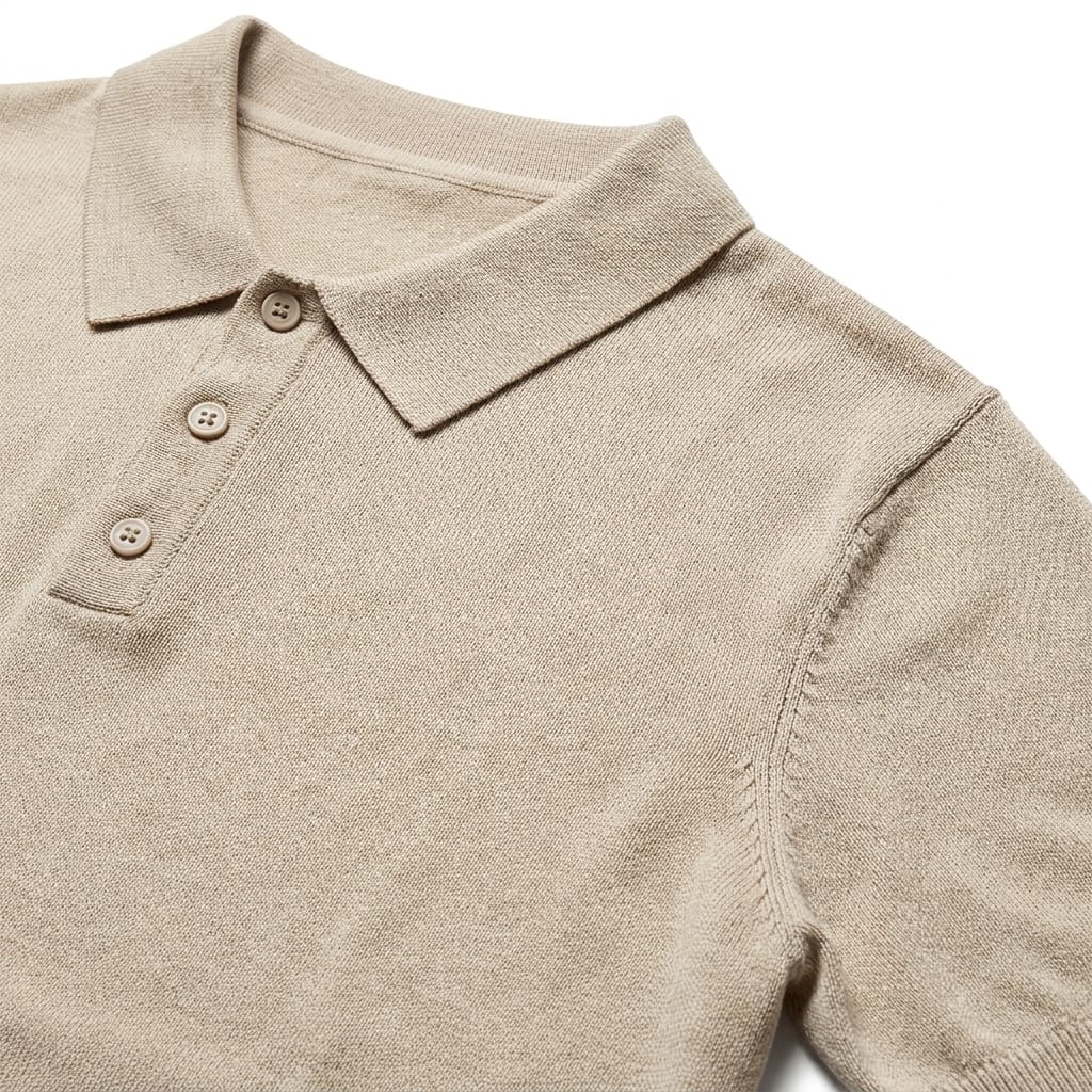 POLO IN FILO BEIGE