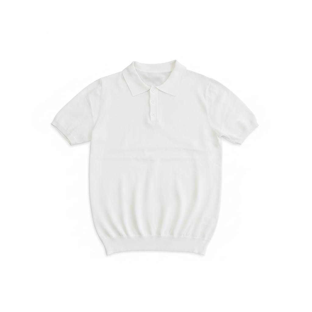 POLO IN FILO BIANCA