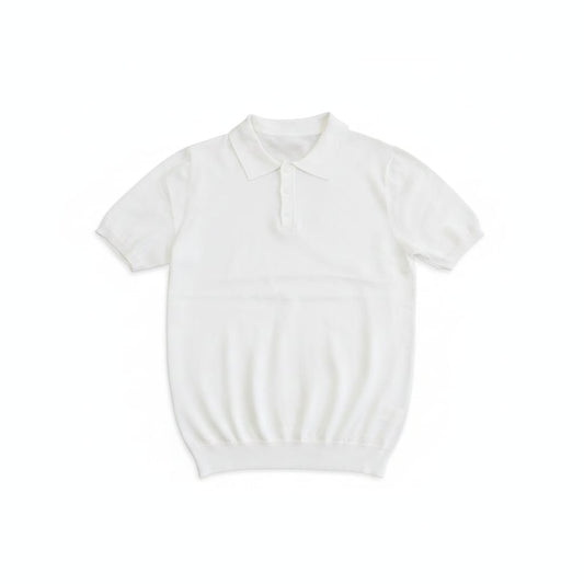 POLO IN FILO BIANCA