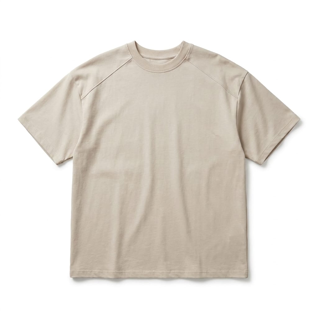 T-SHIRT OVER BEIGE