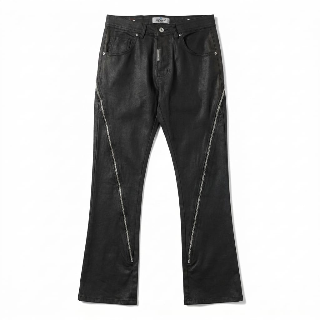 JEANS FLARED ZIP