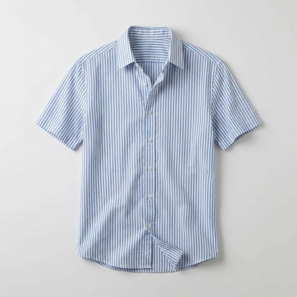 CAMICIA RIGATA AZZURRA