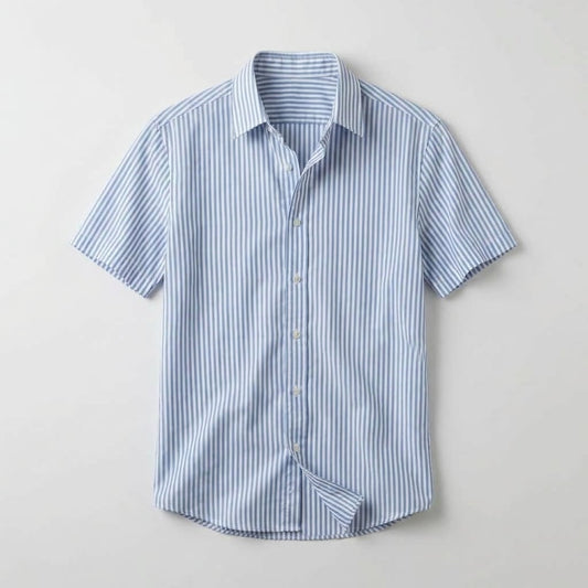 CAMICIA RIGATA AZZURRA