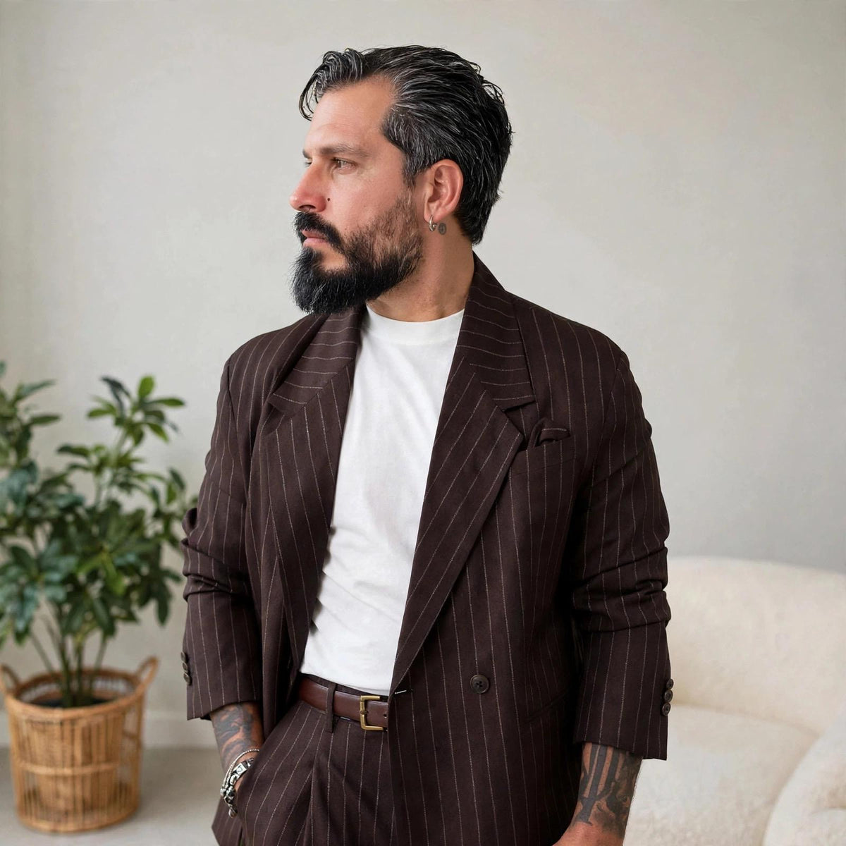 BLAZER GESSATO MORO