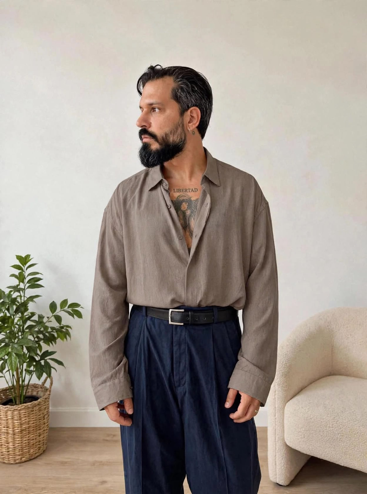 CAMICIA LAMBADA FANGO