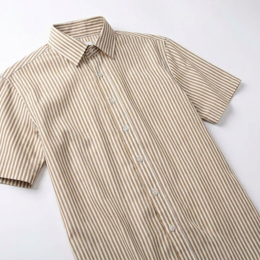CAMICIA RIGATA BEIGE