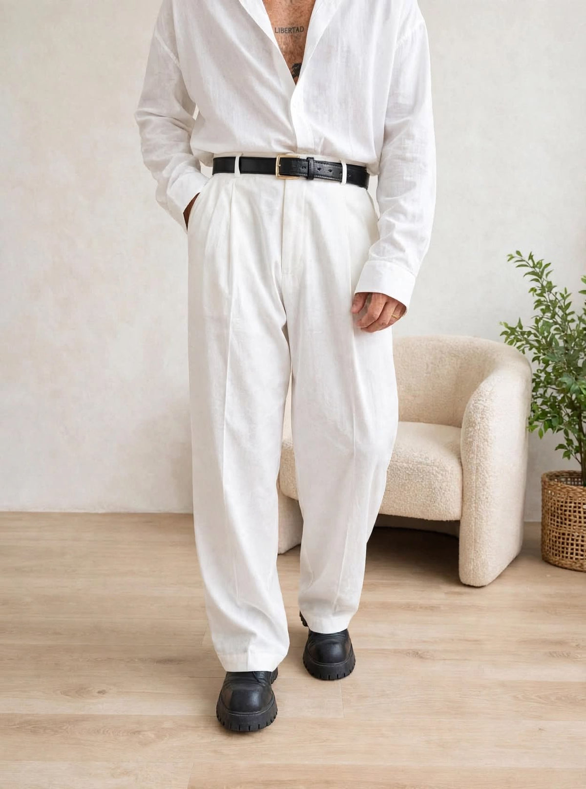 PANTALONE FRONTIER BIANCO