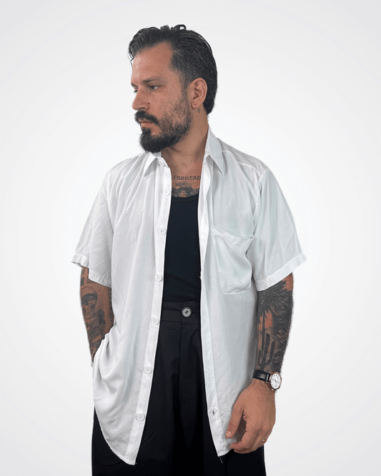 Camicia viscosa mezza manica
