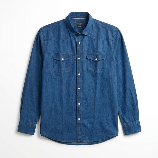 CAMICIA CHAMBRAY SCURA