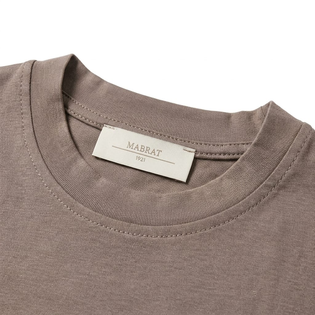 T-SHIRT FILO DI SCOZIA PREMIUM FANGO