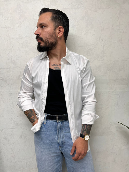 camicia discovery bottone a scomparsa