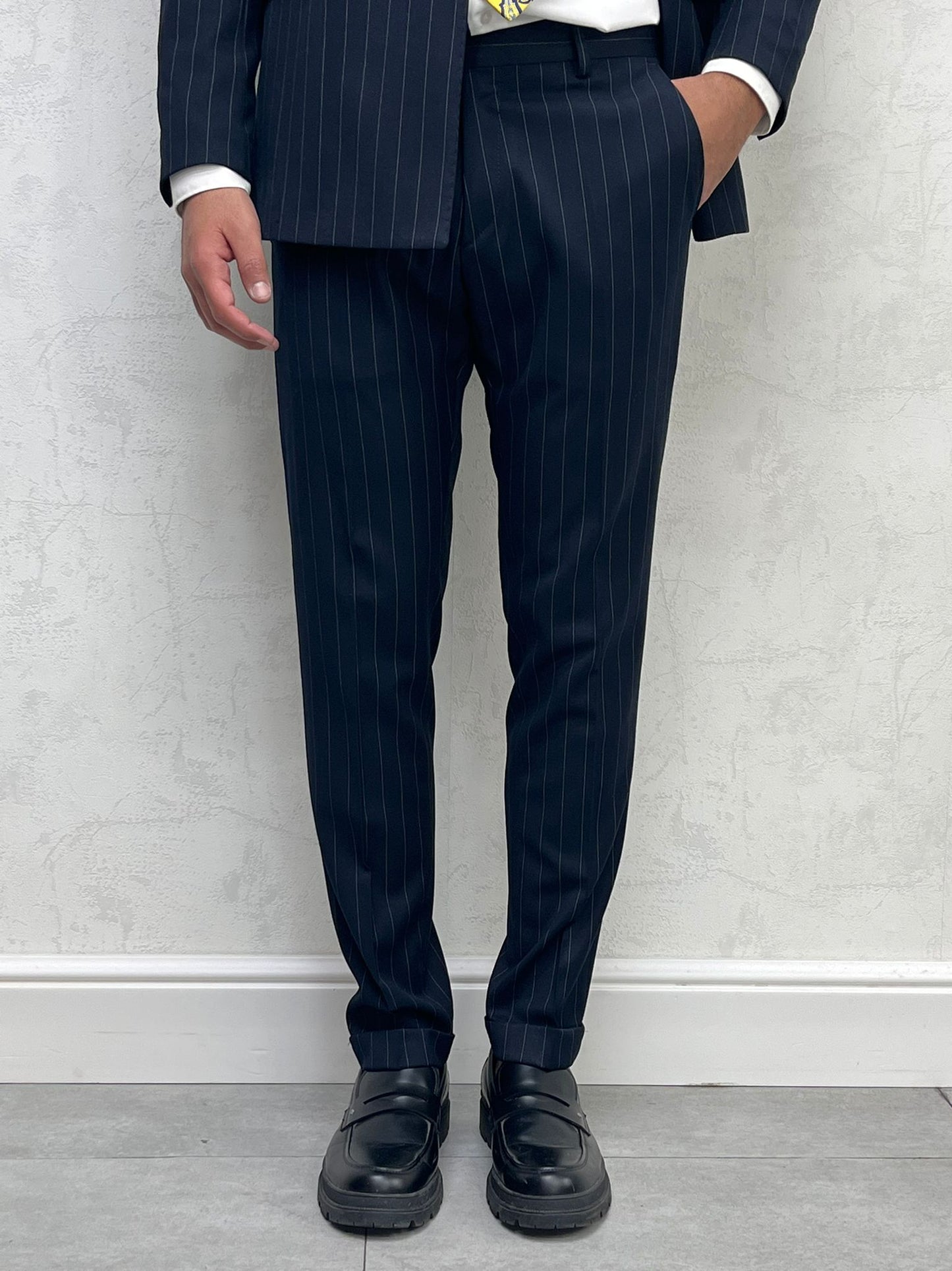 abito doppiopetto gessato