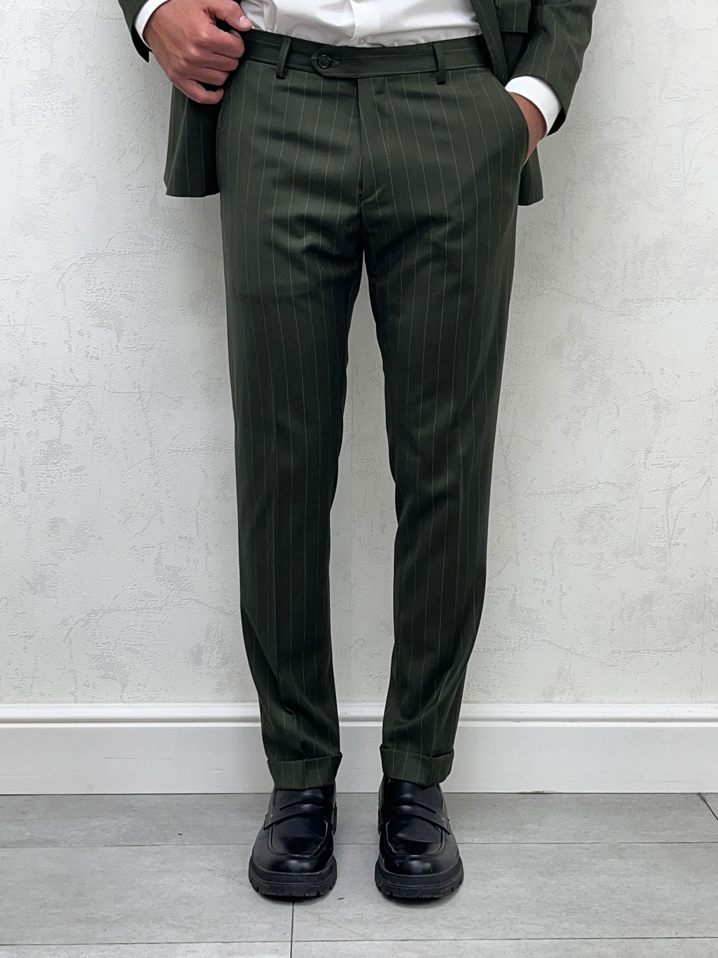 abito doppiopetto gessato