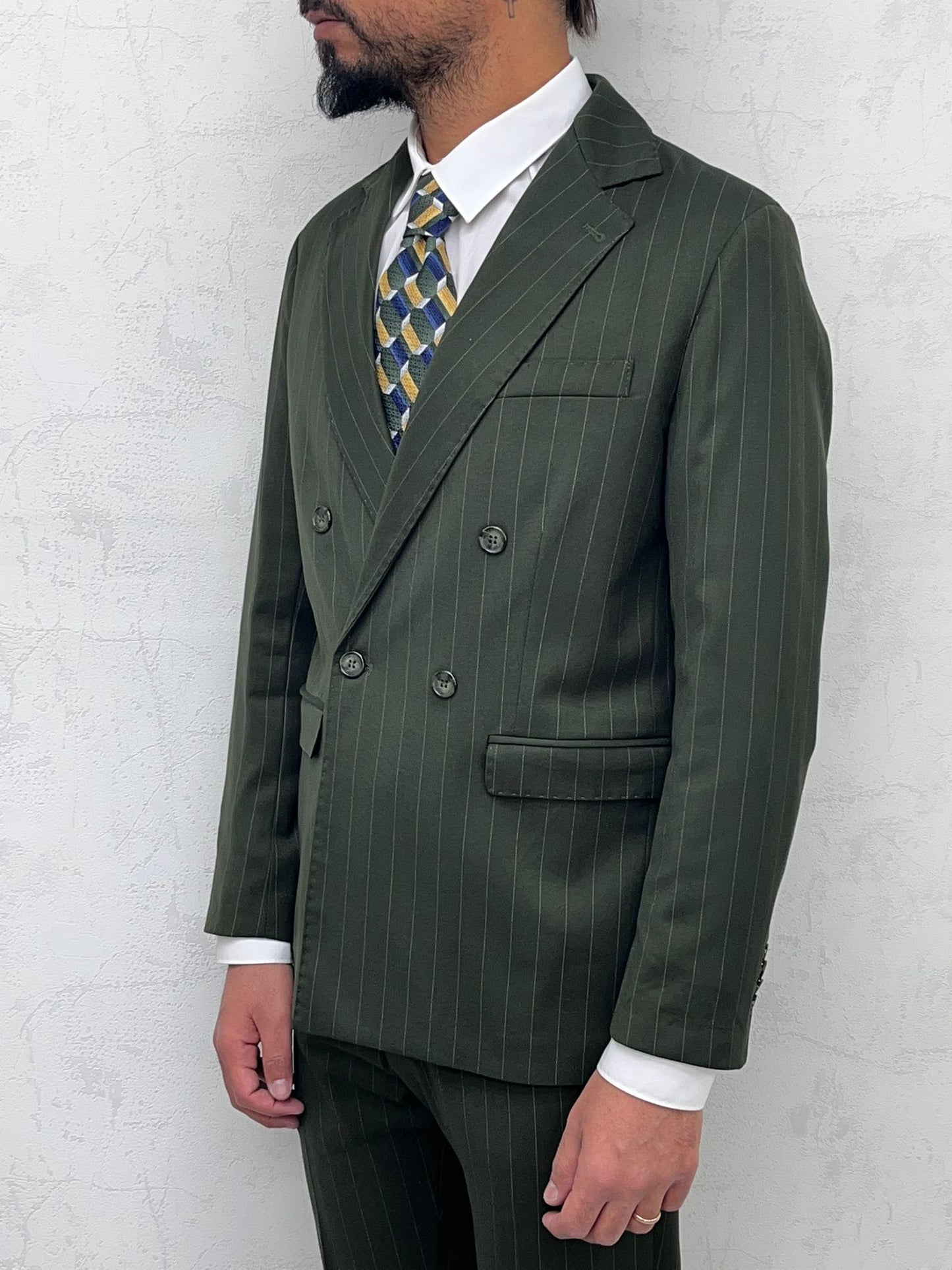 abito doppiopetto gessato