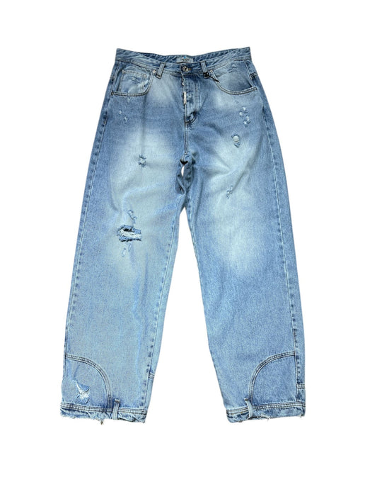 jeans super baggy cianotic