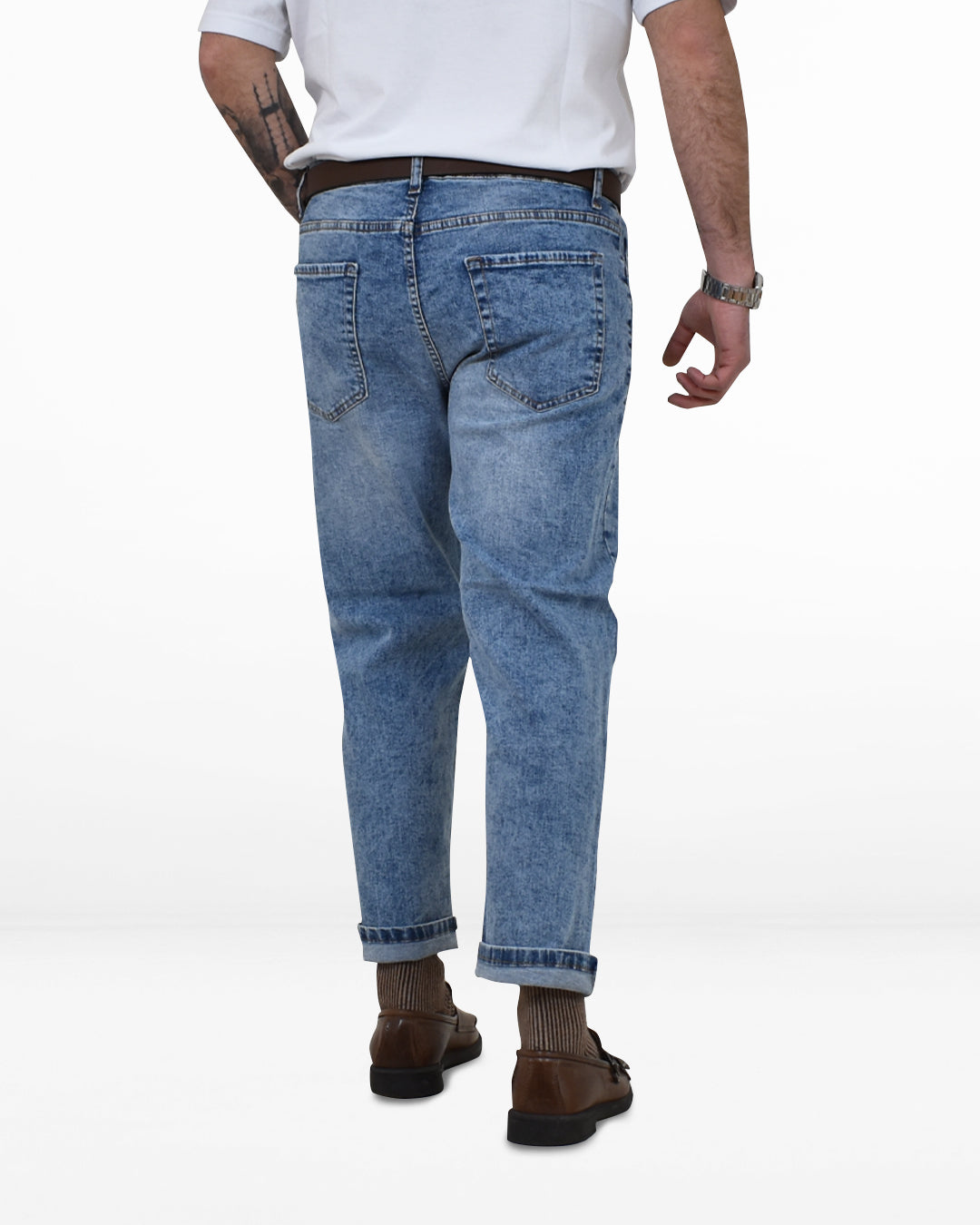 Jeans marmorizzato